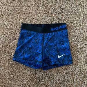 Nike pro spandex shorts